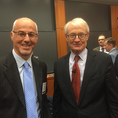 ISM Professor Ivo Pezzuto with Professor Michael Porter, Harvard Business School