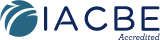 IACBE logo Accredited 2color Horiz