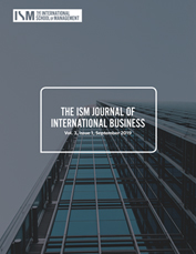 ism journal of international business v3 issue 1 cover